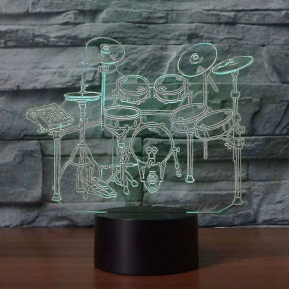 Unbranded Veilleuse 3d Led Rack Drum Set Modélisation Veilleuse 7 Couleurs Lampe De Bureau Maison Décoration Instruments De Musique Chevet Sommeil Éclairage Cadeau3d7l-86 1 Unbranded Veilleuse 3d Led Rack Drum Set Modélisation Veilleuse 7 Couleurs Lampe De Bureau Maison Décoration Instruments De Musique Chevet Sommeil Éclairage Cadeau3d7l-86