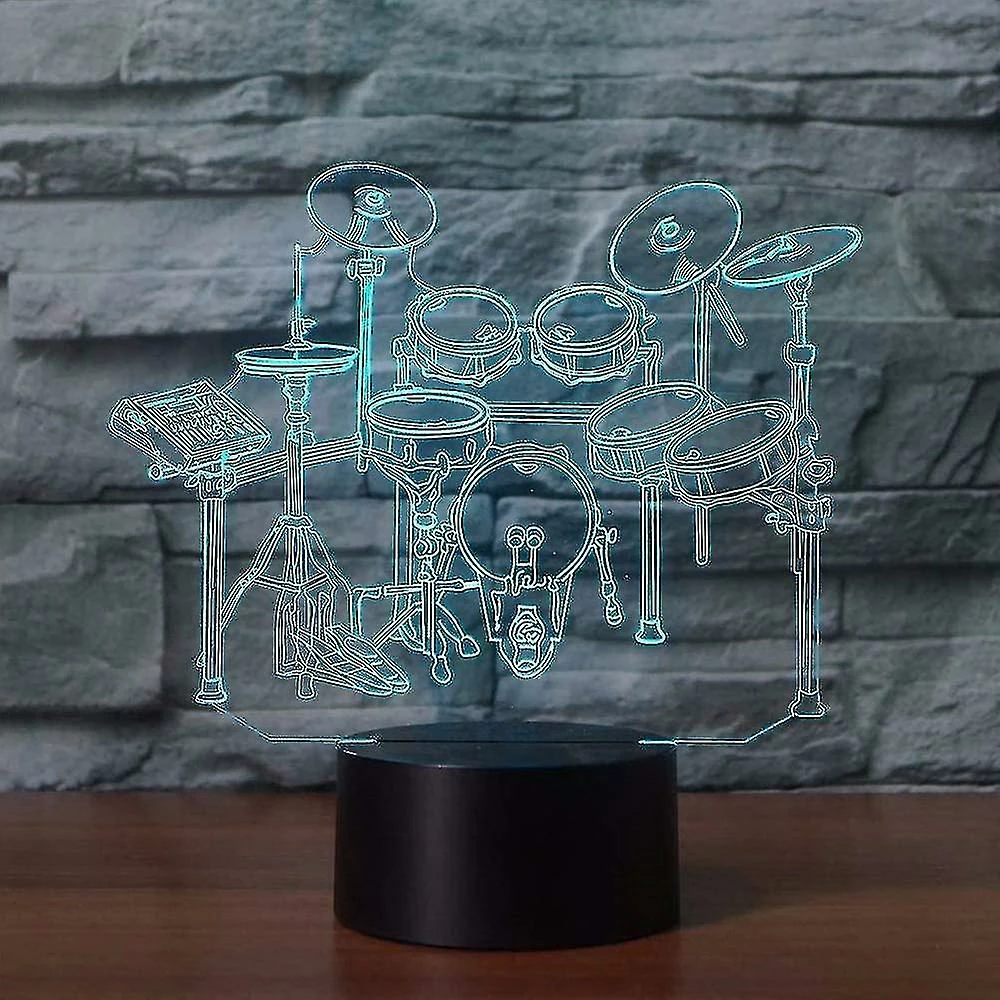 Unbranded Veilleuse 3d Led Rack Drum Set Modélisation Veilleuse 7 Couleurs Lampe De Bureau Maison Décoration Instruments De Musique Chevet Sommeil Éclairage Cadeau3d7l-86 2 Unbranded Veilleuse 3d Led Rack Drum Set Modélisation Veilleuse 7 Couleurs Lampe De Bureau Maison Décoration Instruments De Musique Chevet Sommeil Éclairage Cadeau3d7l-86 – Image 2