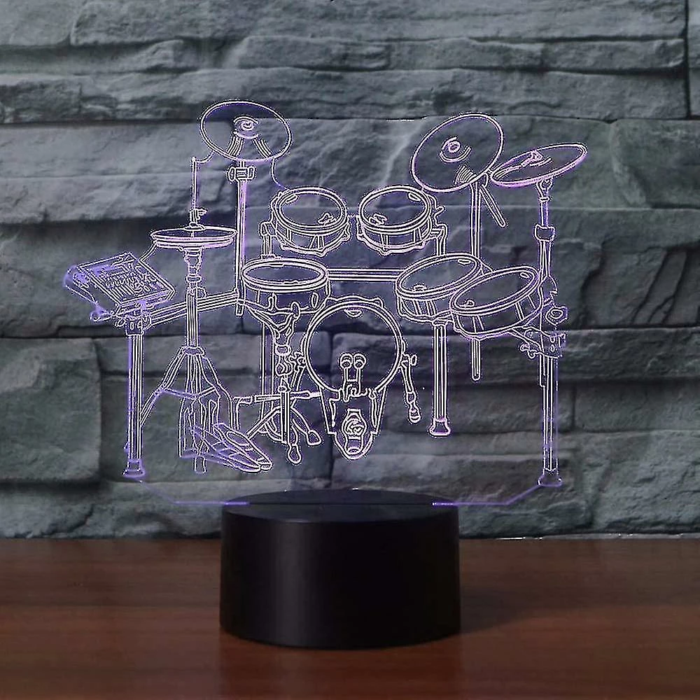 Unbranded Veilleuse 3d Led Rack Drum Set Modélisation Veilleuse 7 Couleurs Lampe De Bureau Maison Décoration Instruments De Musique Chevet Sommeil Éclairage Cadeau3d7l-86 3 Unbranded Veilleuse 3d Led Rack Drum Set Modélisation Veilleuse 7 Couleurs Lampe De Bureau Maison Décoration Instruments De Musique Chevet Sommeil Éclairage Cadeau3d7l-86 – Image 3