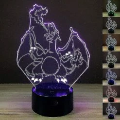 Unbranded Pug Dog 3d Illusion Dâoptique Acrylique Veilleuse Touch Switch 7 Color Change Usb Led Lampe De Bureau NoĂ«l Thanksgiving