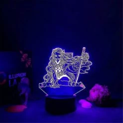 Unbranded Demon Slayer Nezuko Kamado Lampe Anime Light 3d Led Night Lights 16 Color Changing Table Lampe Pour La Décoration Décoration Cadeau De Noël Enfants Homme