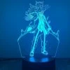 Unbranded Nouveau 3d Night Light Anime Handmade Usb Black Touch Télécommande 16 Couleurs Créative Petite Lampe De Table 22 Noir Touch Coloré
