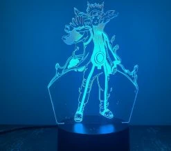 Unbranded Nouveau 3d Night Light Anime Handmade Usb Black Touch Télécommande 16 Couleurs Créative Petite Lampe De Table 22 Noir Touch Coloré