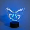 Unbranded Nom Personnalisé Night Light Led Butterfly Lights Cadeau D’anniversaire Pour Les Filles Chambre 3d Illusion Lampe Enfants Lampe De Chevet Avec Des Couleurs Changeant Papillon