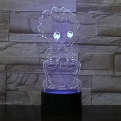 Unbranded Cadeaux De Lumières De Nuit, Cadeaux De Lampe 3D Avec 16 Couleurs Changeantes, Toucher Et Télécommanderoot-4