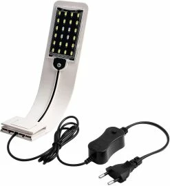 Unbranded Clip De Lampe D’éclairage D’aquarium à Led, Lampe D’aquarium Ultra-mince Avec Lumière Blanche Et Bleue, Lumière D’aquarium à 24 Led