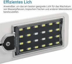 Unbranded Clip De Lampe D’éclairage D’aquarium à Led, Lampe D’aquarium Ultra-mince Avec Lumière Blanche Et Bleue, Lumière D’aquarium à 24 Led 7 Unbranded Clip De Lampe D’éclairage D’aquarium à Led, Lampe D’aquarium Ultra-mince Avec Lumière Blanche Et Bleue, Lumière D’aquarium à 24 Led -Glass Vases Boutique de vente 490021600 max