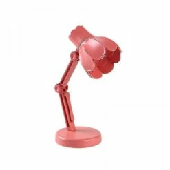 Unbranded Led Mini Lampe De Table Chambre Chevet Veilleuse, Portable Étudiant Dortoir Chambre Bureau Lampe De Lecture - Rose Rouge