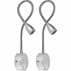 Unbranded Lampe De Lecture Montage Mural Led Lampe De Lit Touch Switch Dimmable Gooseneck Lampe Lit Lampe De Lecture 3w Lumineux Éclairage De Nuit Lampe De Lecture Avec Interrupteur Pour B