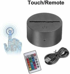 Unbranded Deer 3d Night Light Acrylic Party Atmosphere Decoration Kids Boys Girl Gift Led Lampe De Table Portable (base Noire Sans Télécommande, Deer-7) -Glass Vases Boutique de vente 490024840 max