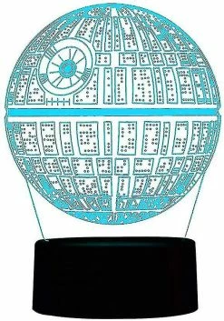 Unbranded 3d Illusion Night Light Lampe De Bureau, 7 Couleurs Auto Changement Progressif USB Alimenté Led Lumières Avec Interrupteur Tactile Pour Enfants Cadeaux Décoration De La Maison