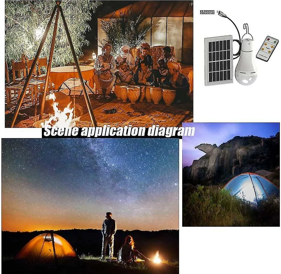 Unbranded Lampe Solaire Led, 9w énergie Solaire Ampoules Super Lumineuses Avec Télécommande-solaire Camping / Lumière D’urgence Pour La Randonnée En Camping, 2pcs 3 Unbranded Lampe Solaire Led, 9w énergie Solaire Ampoules Super Lumineuses Avec Télécommande-solaire Camping / Lumière D’urgence Pour La Randonnée En Camping, 2pcs – Image 3