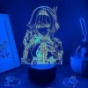 Unbranded 3d Illusion Lampe Jouets Lumière De Nuit Genshin Impact Jeu Figure Eula 3d Lumière De Nuit Led Lampe Cadeau D’Anniversaire Pour Ami Salle De Jeu Table Colorée Dec