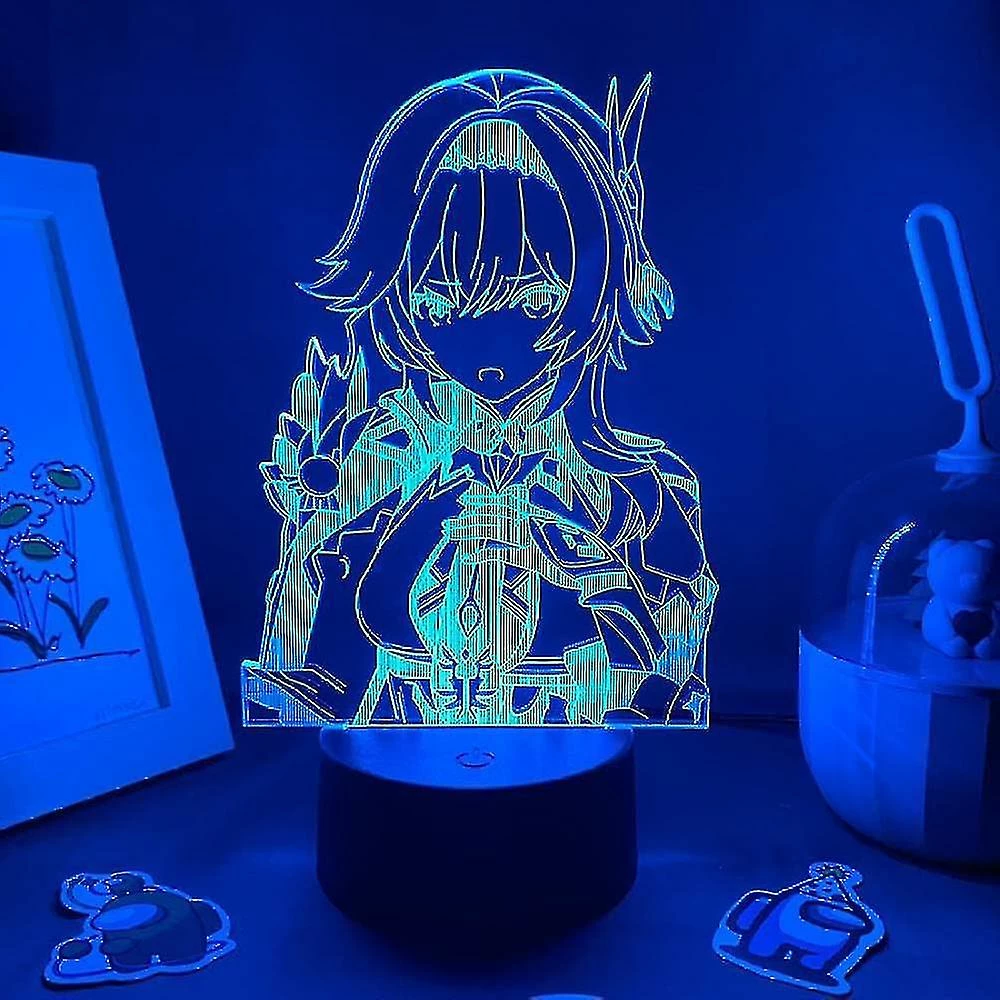 Unbranded 3d Illusion Lampe Jouets Lumière De Nuit Genshin Impact Jeu Figure Eula 3d Lumière De Nuit Led Lampe Cadeau D’Anniversaire Pour Ami Salle De Jeu Table Colorée Dec 2 Unbranded 3d Illusion Lampe Jouets Lumière De Nuit Genshin Impact Jeu Figure Eula 3d Lumière De Nuit Led Lampe Cadeau D’Anniversaire Pour Ami Salle De Jeu Table Colorée Dec – Image 2