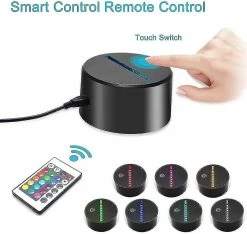 Unbranded Cadeaux De Lumières De Nuit, Lampe 3D Avec 16 Couleurs Changeantes, Tactile Et Télécommandecartoon-9 8 Unbranded Cadeaux De Lumières De Nuit, Lampe 3D Avec 16 Couleurs Changeantes, Tactile Et Télécommandecartoon-9 -Glass Vases Boutique de vente 490027859 max