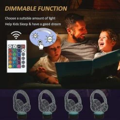 Unbranded Illusion D’optique 3d Lampe Casque -Glass Vases Boutique de vente 490028045 max