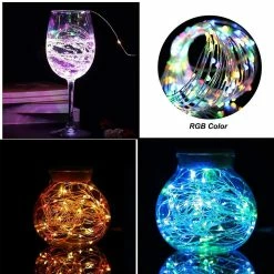 Unbrand 12pcs Led String Lights Lampe Hanging Garden Festivals Noël Décoration De Mariage -Glass Vases Boutique de vente 496242706 max