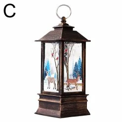 Unbrand Led Noël Vacances Amour Et Paix Lumières Portable Petite Lampe à Huile Décoration De Bureau