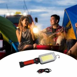 Unbranded Lampe De Poche Led Rechargeable Work Lantern Inspection Lampe Spotlight Torch Camping Light Avec Crochet Magnétique -Glass Vases Boutique de vente 496700494 max
