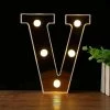 Redmiter Meilleur Shiyi Lettre Lumières Alphabet Lampe Led Décoration Pour Salle De Fête Noël-couleur V