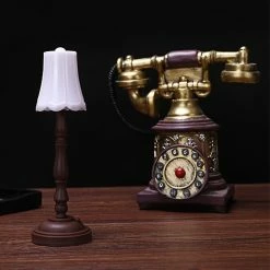 Unbranded 1: 12 Maison De Poupée Meubles Miniatures Abat-jour Lampe De Table Avec Led Lumière Modèle Décoration Enfants Faire Semblant De Jouer Jouet -Glass Vases Boutique de vente 503182246 max