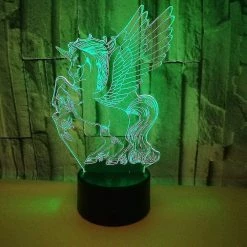 Unbranded Shxx 3d Wings Animal Horse Night Light, 3d Illusion Lamp 16 Color Change Decor Lamp Lampe De Bureau Avec Télécommande Pour Le Salon Décoration De Chambre Naissance -Glass Vases Boutique de vente 504164676 max