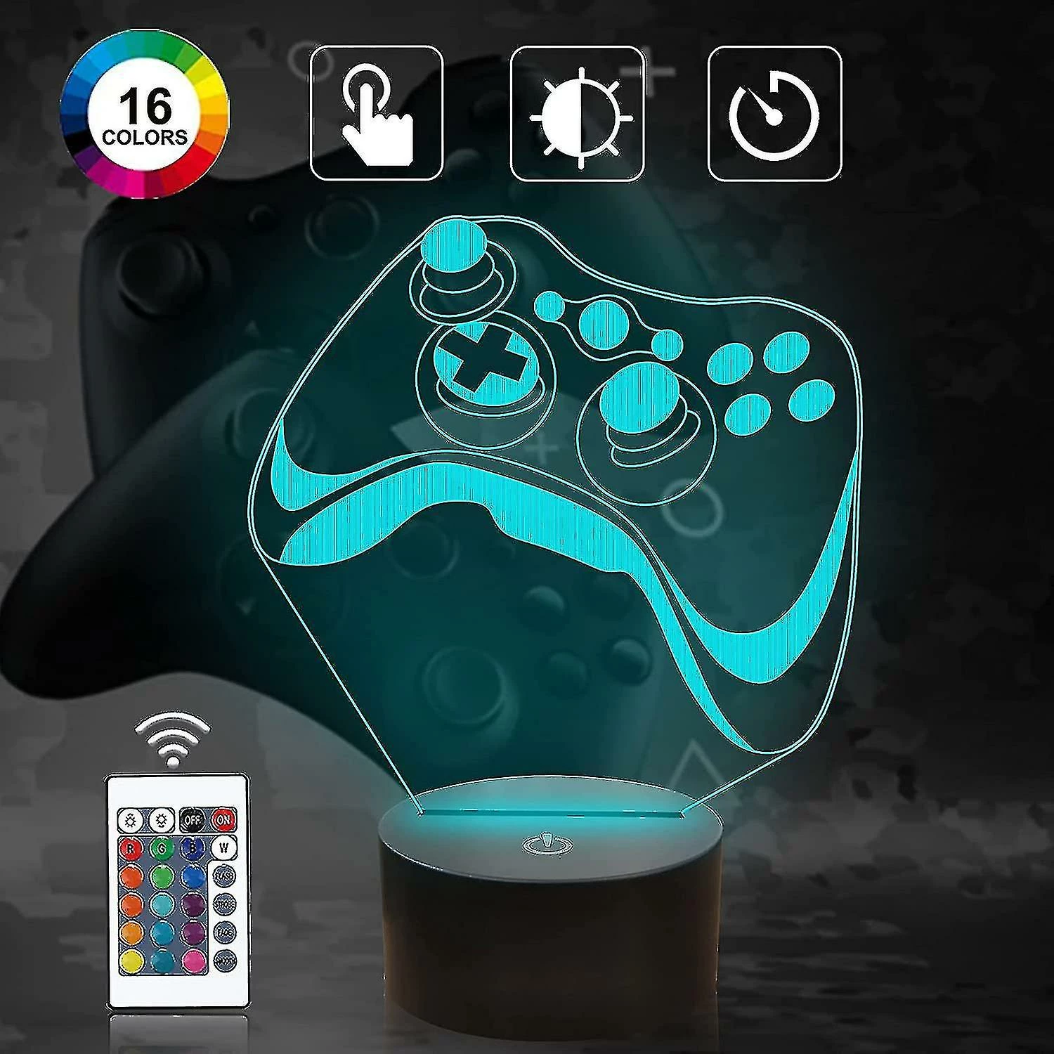 Unbranded Shxx Attivolife Gamepad 3d Lampe, Hologram Illusion Controller Night Light Pour Enfant 3d8l-513 2 Unbranded Shxx Attivolife Gamepad 3d Lampe, Hologram Illusion Controller Night Light Pour Enfant 3d8l-513 – Image 2