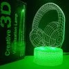 Unbranded Cadeaux Wekity, Cadeaux De Lampe 3D Avec16 Couleurs Changeantes, Tactile Et Télécommande