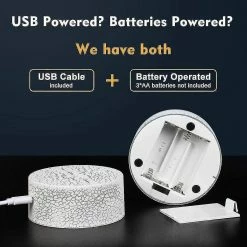 Unbranded Cadeaux Wekity, Cadeaux De Lampe 3D Avec16 Couleurs Changeantes, Tactile Et Télécommande -Glass Vases Boutique de vente 507655241 max