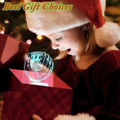 Unbranded Cadeaux Wekity, Cadeaux De Lampe 3D Avec16 Couleurs Changeantes, Tactile Et Télécommande -Glass Vases Boutique de vente 507655645 max