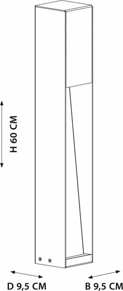 KS Verlichting - Lampe D'extérieur Levi Terrace - Lampe De Jardin Corten - Couleur Rouille - Acier Corten - Lampadaire - éclairage De Chemin -Glass Vases Boutique de vente 510x1200