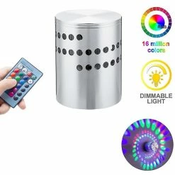 Unbranded 3w Rgb Led Applique Spirale Éclairage Couloir Lampe Chambre Lampe Intérieure