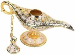 Magene Mini Lampe De Lumière Génie, Aladdin Lumière Magic Génie Lumière Métal Sculpté Hollow_ (coûtacheté) -Glass Vases Boutique de vente 513145015 max