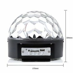 Magene Led Bluetooth Éclairage Télécommande & Contrôle Sonore Lampe De Scène Magic Crystal Ball Lights Son / Musique Light Show Pour Dj Bar Ktv Party Anniversaire Mariage Partie -Glass Vases Boutique de vente 513146951 max