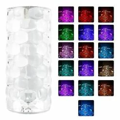 Unbranded Lampe De Bureau En Cristal Lampe De Bureau En Diamant Avec Lampe De Charge USB En Forme De Goutte Dâeau