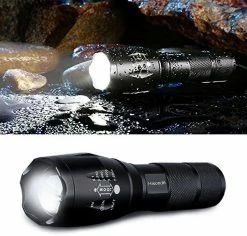 Unbranded 4 Pcs Militaire Grade 5 Mode Xml T6 S3000 Lumens Tactique Led Lampe De Poche Étanche -Glass Vases Boutique de vente 522616692 max