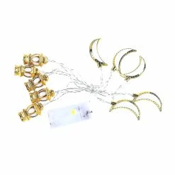 Unbranded 1.5m 10 Lumières Lune Kérosène Lampe Ramadan Lampe Ficelle Décoration De La Maison