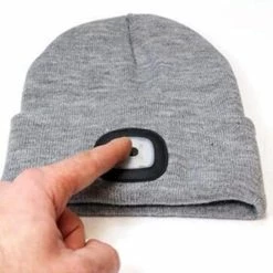 Unbranded Casquette De Bonnet LED Rechargeable USB, Lampe De Poche Mains Libres, Facile à Installer Lampe Frontale à Dégagement Rapide Beanie -Glass Vases Boutique de vente 525533655 max