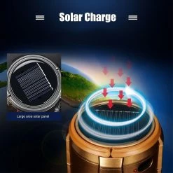 Unbranded Lanterne De Camping Solaire 6 En 1 Avec Ventilateur Led Hiking Light Lampe De Pêche En Plein Air Portable -Glass Vases Boutique de vente 534217738 max