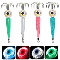 Unbranded Couleur Led Lampe De Pêche Squid Hook Électronique Lumineux Poisson Crochet Avec Crochet
