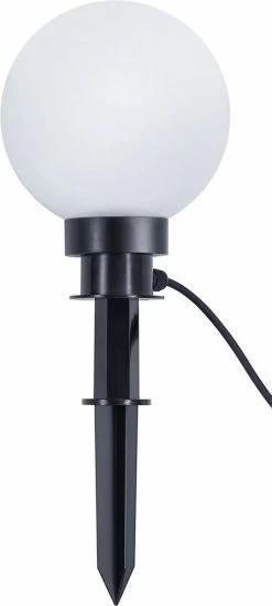 BES LED Lampe LED Spike Avec Prise - Trion Balino - Raccord E27 - Zwart Mat - Plastique - Ø200