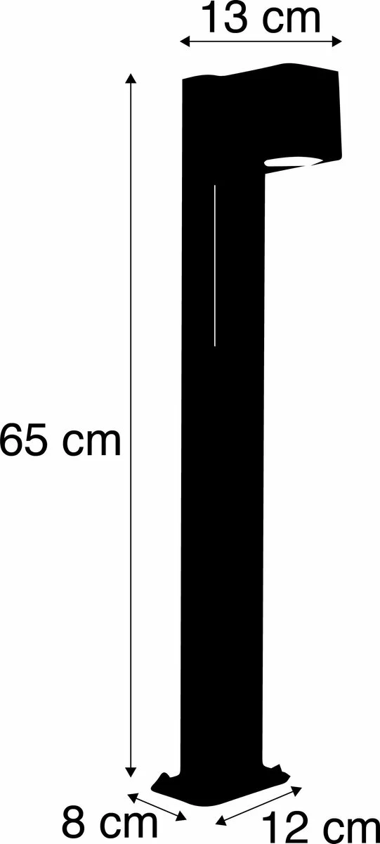 QAZQA Baleno - Lampe D'extérieur Sur Pied - 1 Lumière - H 650 Mm - Brun Rouille 4 QAZQA Baleno - Lampe D'extérieur Sur Pied - 1 Lumière - H 650 Mm - Brun Rouille – Image 4