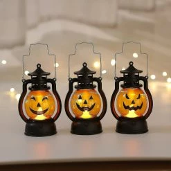 Unbranded 3pack Halloween Huile Lampe Portable Citrouille Lanterne Crâne Décor Lampe