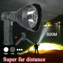Unbranded Led Hand Held Spotlight Usb Rechargeable Camping Hunting Lampe De Poche Torche Lampe