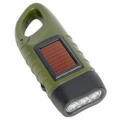 Unbranded Lampe De Poche à Manivelle Solaire, Lampe De Poche Led Rechargeable D’urgence, Lampe De Poche De Survie, Qui