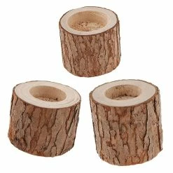 Unbranded 3pack Bougeoirs à Lampe à Thé, Bougeoir à Souche D’arbre, Bougeoirs En Bois Naturel Pour Mariage Rustique, Fête, Anniversaire, Décoration De Vacances -Glass Vases Boutique de vente 549140183 max