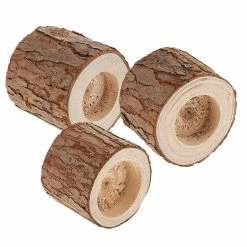 Unbranded 3pack Bougeoirs à Lampe à Thé, Bougeoir à Souche D’arbre, Bougeoirs En Bois Naturel Pour Mariage Rustique, Fête, Anniversaire, Décoration De Vacances -Glass Vases Boutique de vente 549140209 max