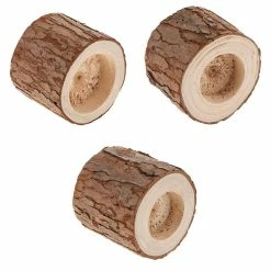 Unbranded 3pack Bougeoirs à Lampe à Thé, Bougeoir à Souche D’arbre, Bougeoirs En Bois Naturel Pour Mariage Rustique, Fête, Anniversaire, Décoration De Vacances -Glass Vases Boutique de vente 549140236 max