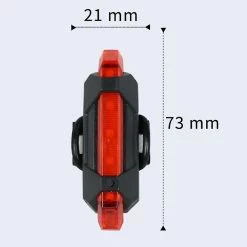 Unbranded Usb Rechargeable Led Vélo Feu Arrière Lumineux Vélo Arrière Cyclisme Lampe De Poche -Glass Vases Boutique de vente 554585814 max