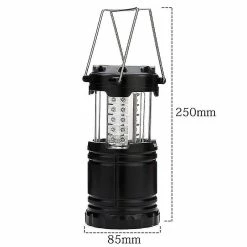 Santic Led Camping Lamp Solar, étanche Led Camping Lantern, Lampe De Secours Avec Poignée, Besoin D’installer Une Batterie Pour La Randonnée,